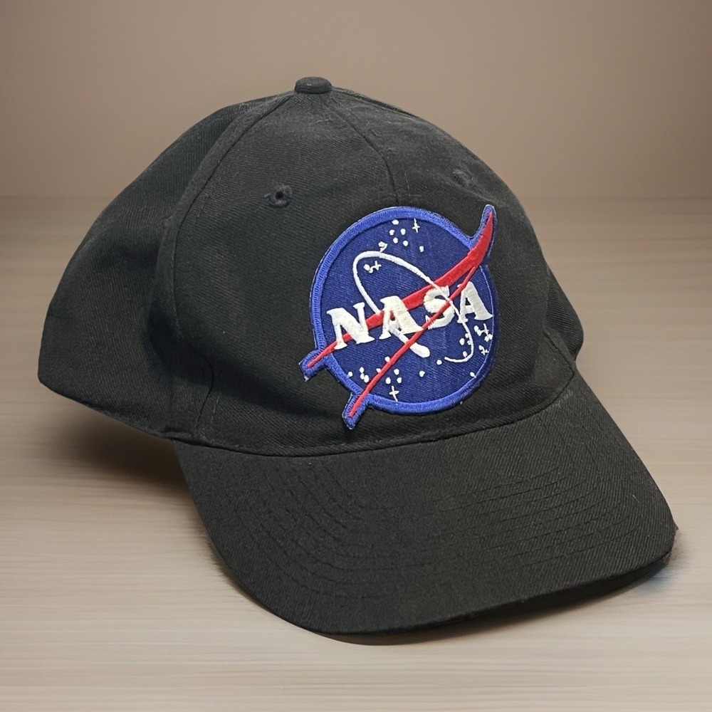 NASA Patch Hat Vintage Space Snap Back Black Cap Armadillo Brands